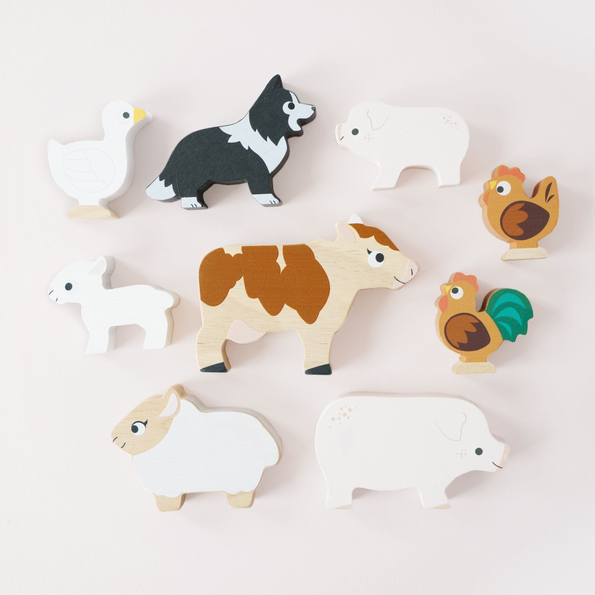 Le Toy Van Farmyard Stacking Animals in Bag