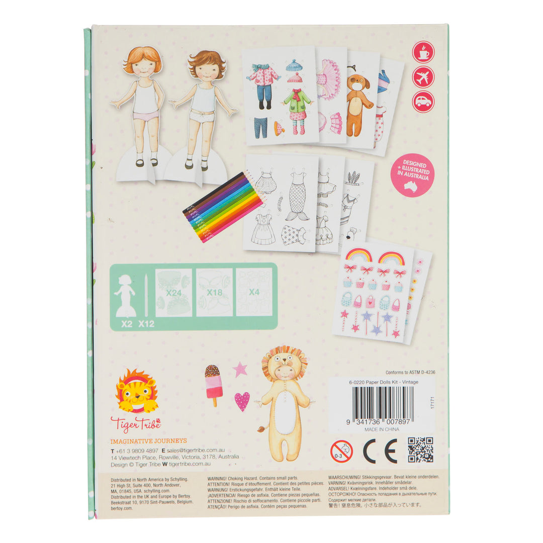 Tiger Tribe Paper Dolls Kit – Vintage