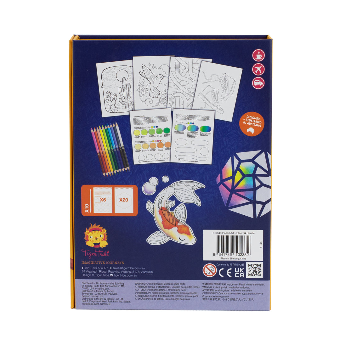 Tiger Tribe Pencil Art – Blend &amp; Shade