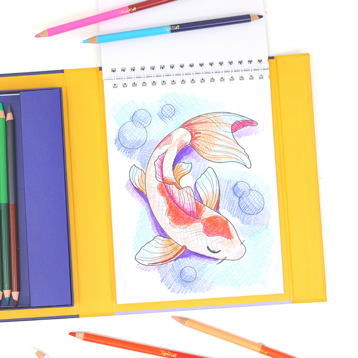 Tiger Tribe Pencil Art – Blend &amp; Shade
