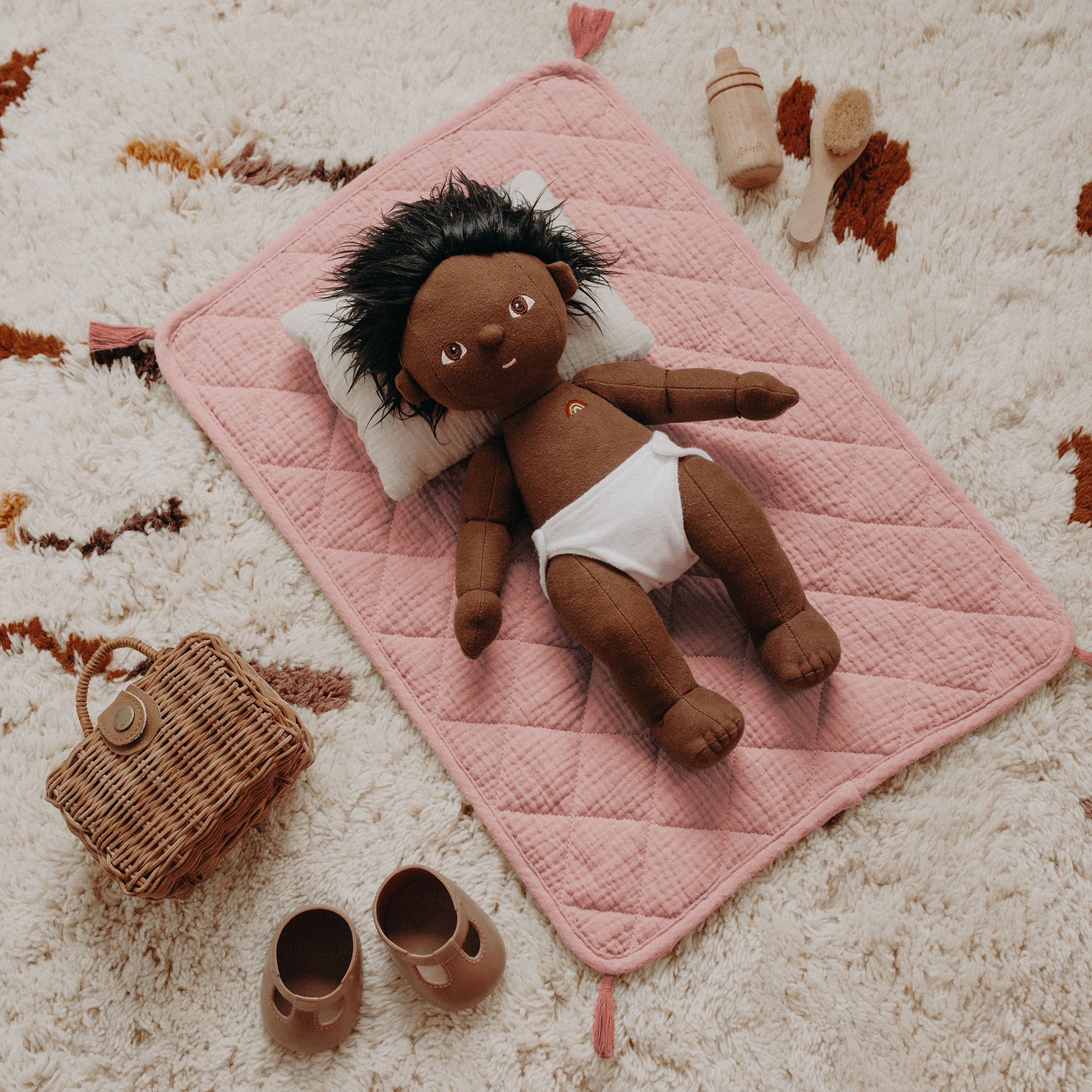 Olli Ella Strolley Bedding Set – Rose