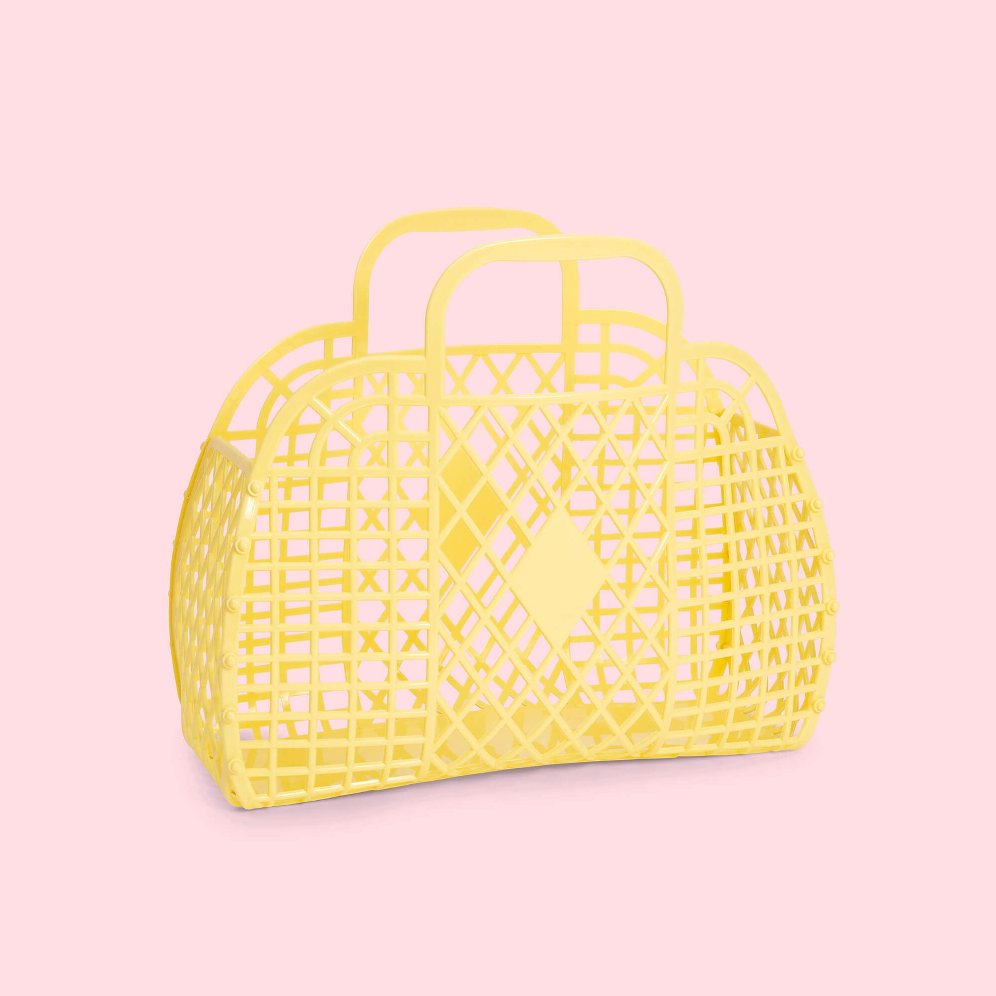 Sun Jellies Retro Small Basket Jelly Bag – Lemon