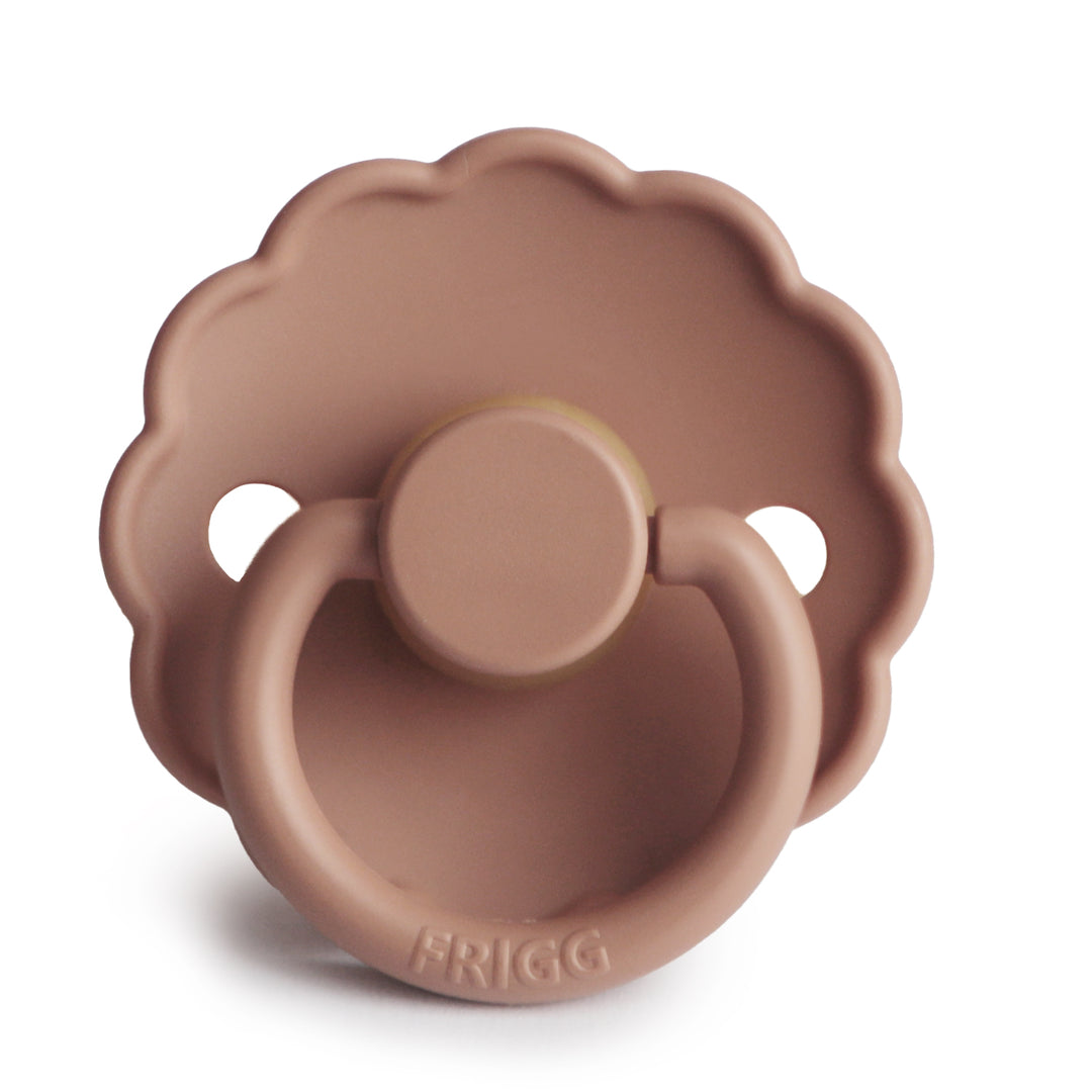 FRIGG Daisy Round Latex Pacifier – Rose Gold