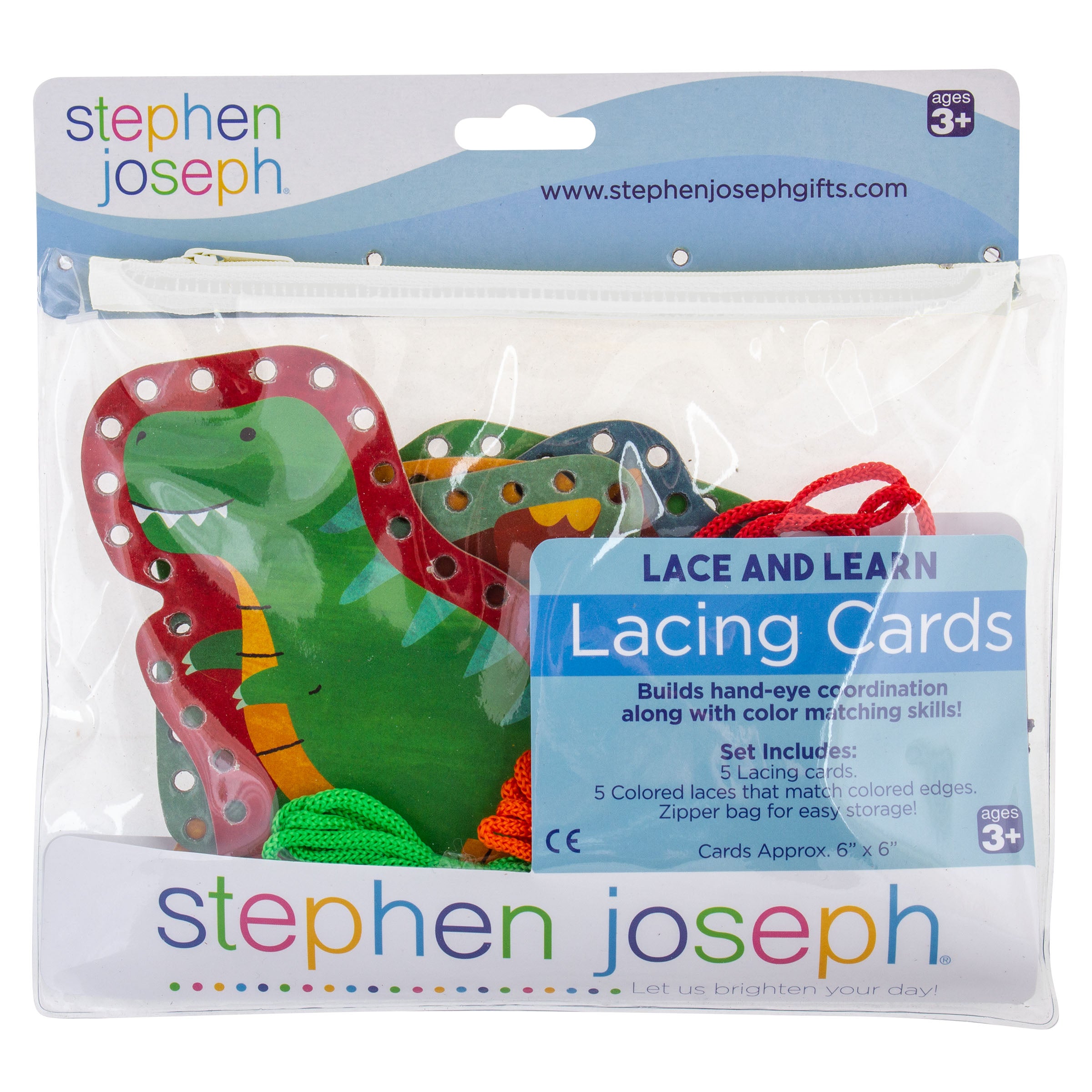 Stephen Joseph Lacing Cards – Dino