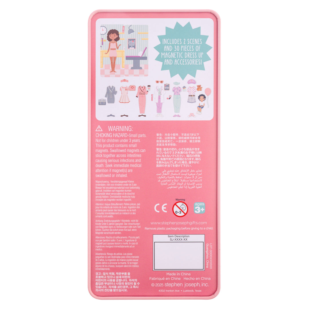 Stephen Joseph Tall Travel Tin Magnetic Dress Up – Daisy The Doctor
