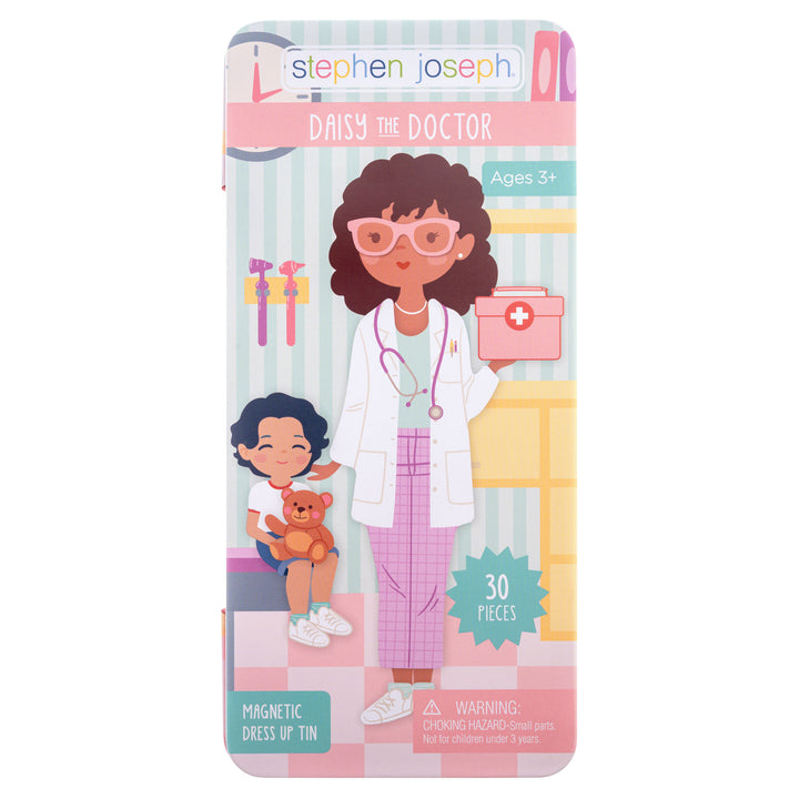 Stephen Joseph Tall Travel Tin Magnetic Dress Up – Daisy The Doctor