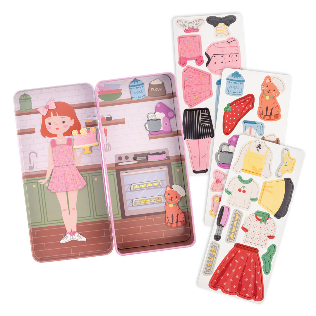 Stephen Joseph Tall Travel Tin Magnetic Dress Up – Bella The Baker