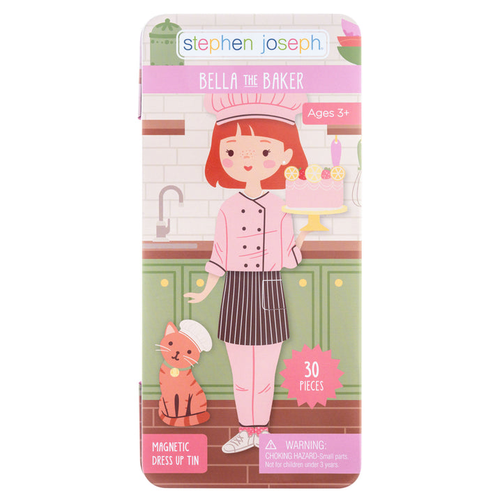Stephen Joseph Tall Travel Tin Magnetic Dress Up – Bella The Baker