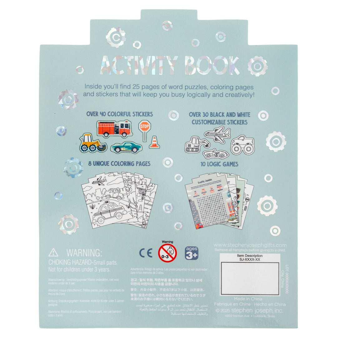Stephen Joseph Activity Book – Transportation