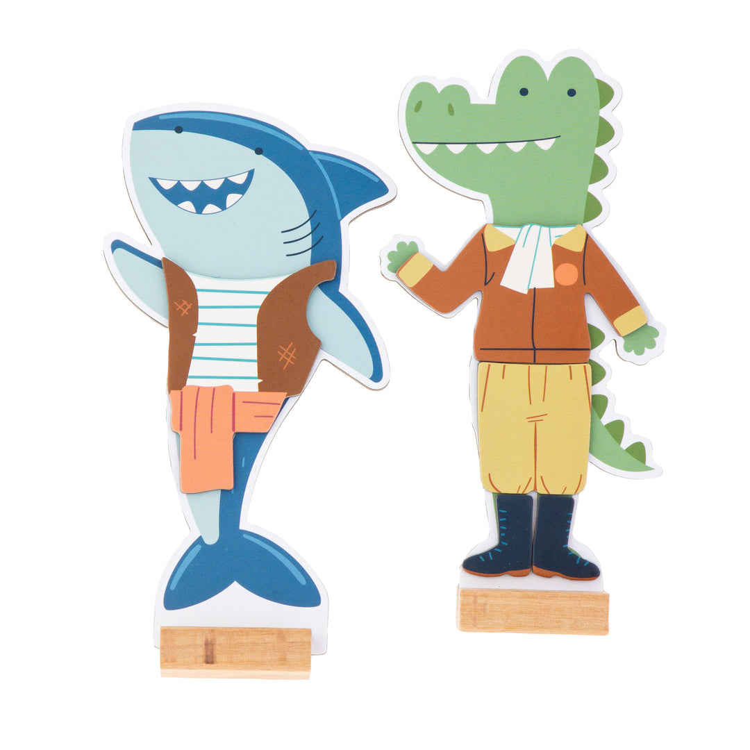 Stephen Joseph Magnetic Dress Up Box Set – Shark &amp; Gator
