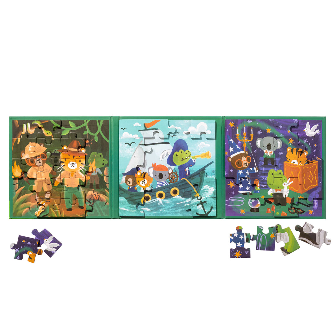 Stephen Joseph 4-In-1 Magnetic Puzzle Book – Adventure