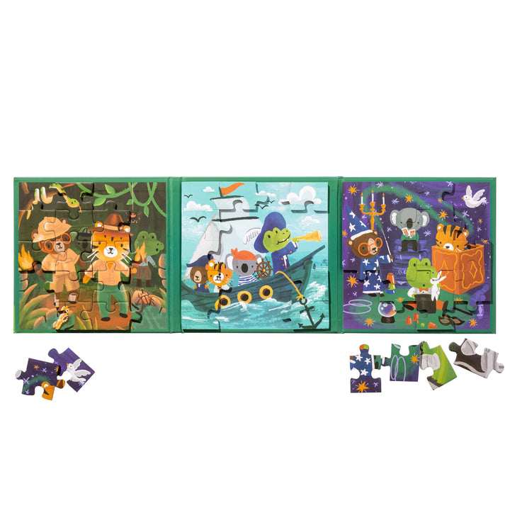 Stephen Joseph 4-In-1 Magnetic Puzzle Book – Adventure