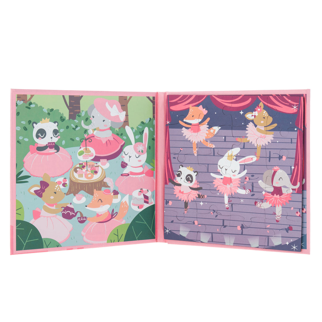 Stephen Joseph 4-In-1 Magnetic Puzzle Book – Pink