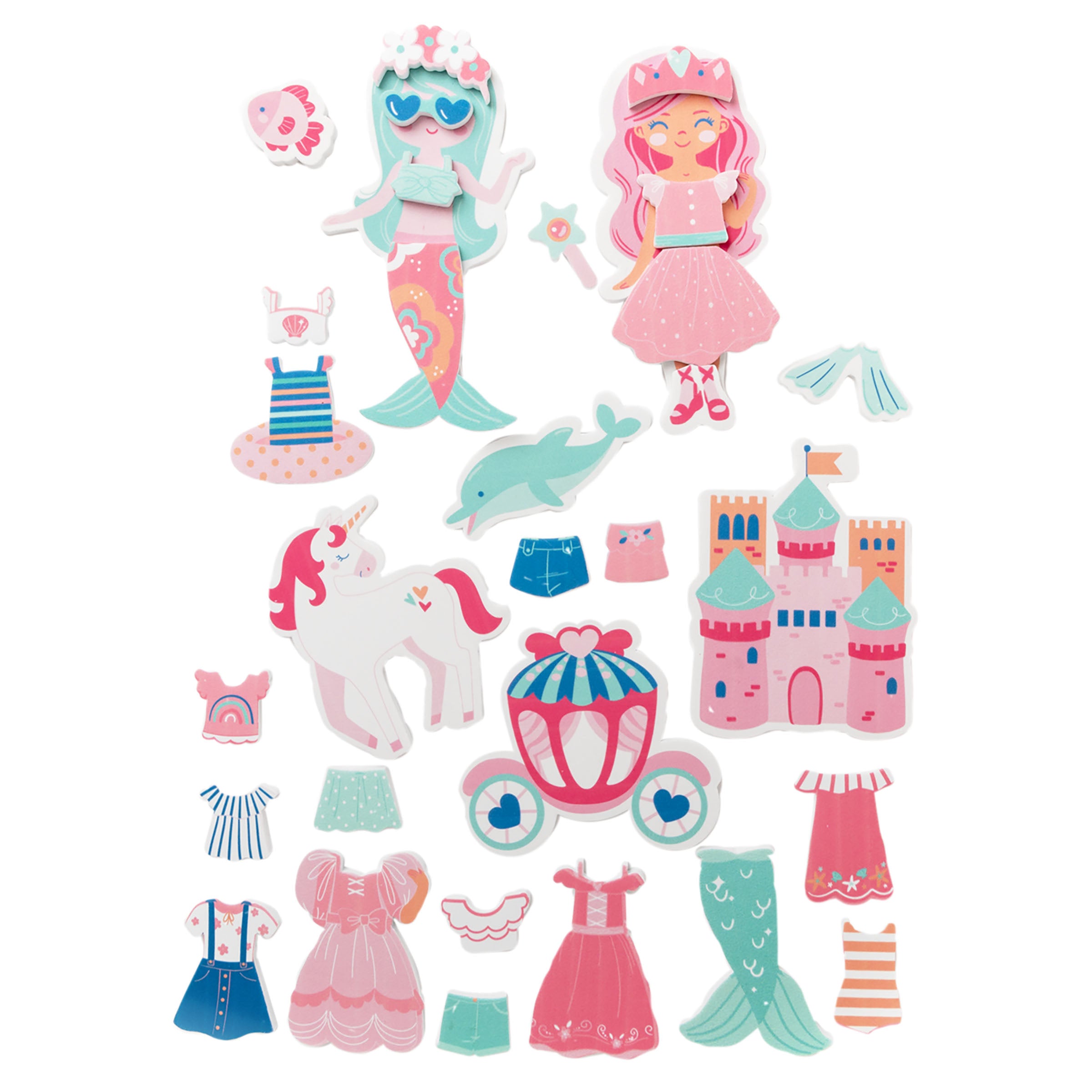 Stephen Joseph Dress-Up Bath Toy – Mermaid And Princess