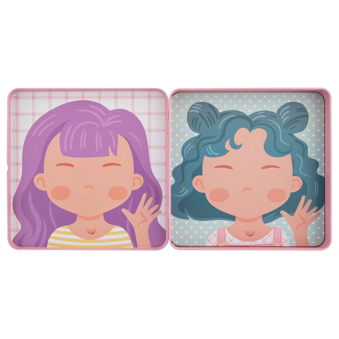 Stephen Joseph Funny Faces Magnetic Set – Pink