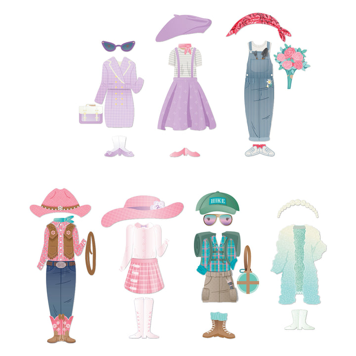 Stephen Joseph Magnetic Dress Up Dolls – World Traveler