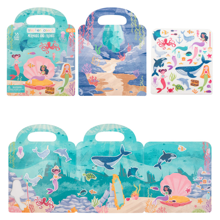 Stephen Joseph Reusable Sticker Book – Mermaids &amp; Friends