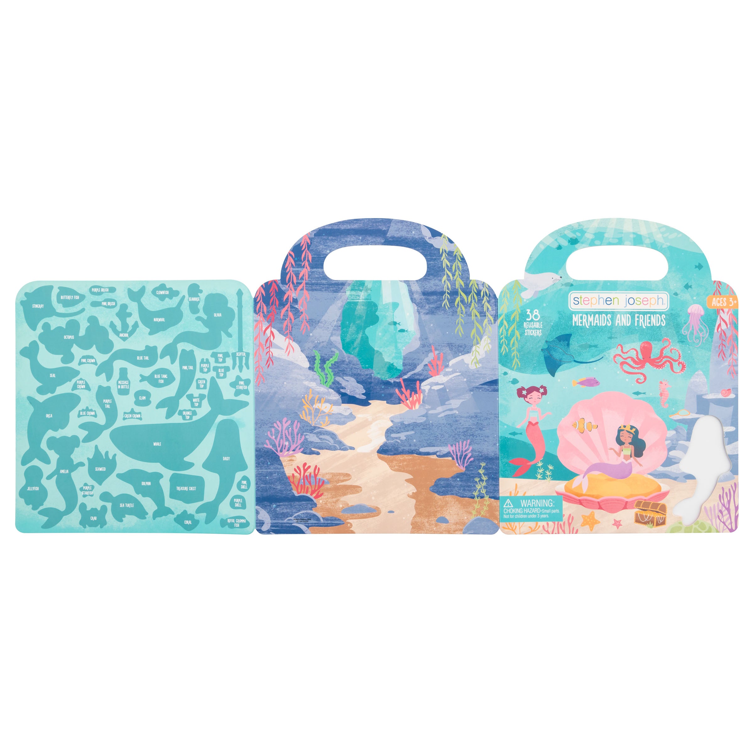 Stephen Joseph Reusable Sticker Book – Mermaids & Friends