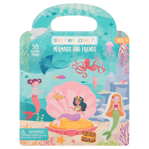 Stephen Joseph Reusable Sticker Book – Mermaids & Friends