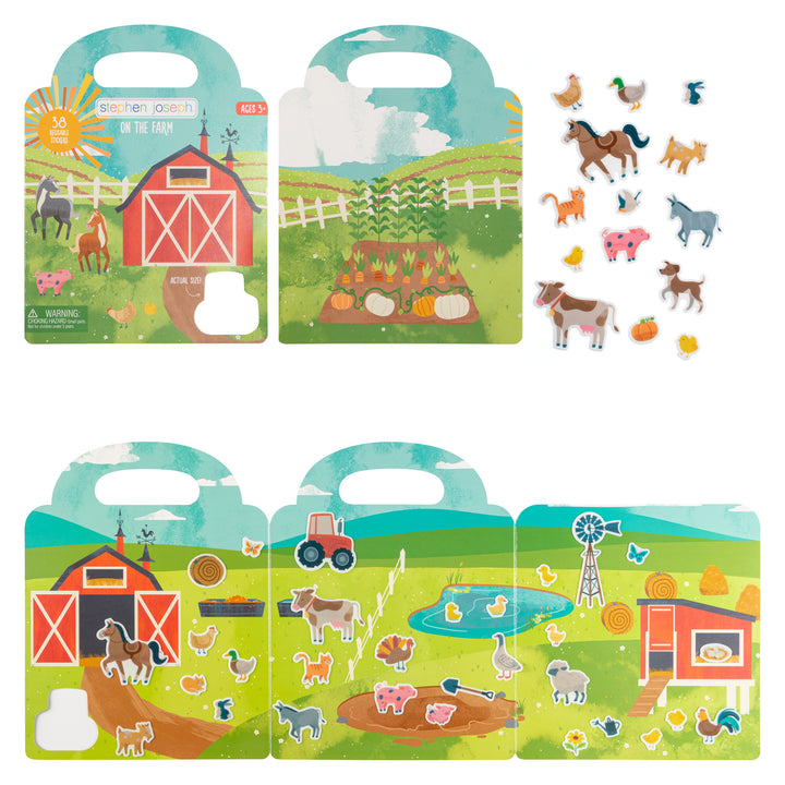 Stephen Joseph Reusable Sticker Book – On The Farm