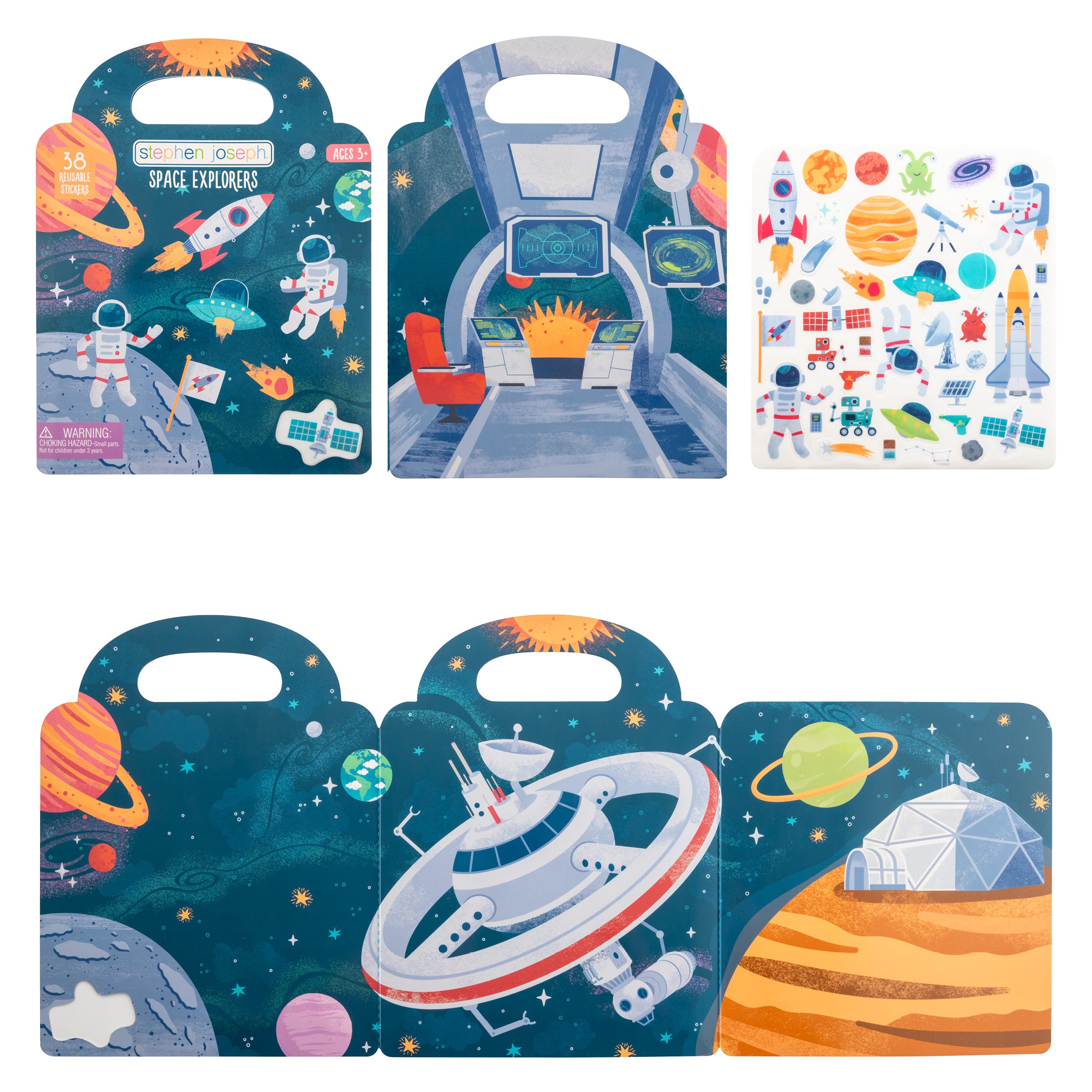 Stephen Joseph Reusable Sticker Book – Space Explorers