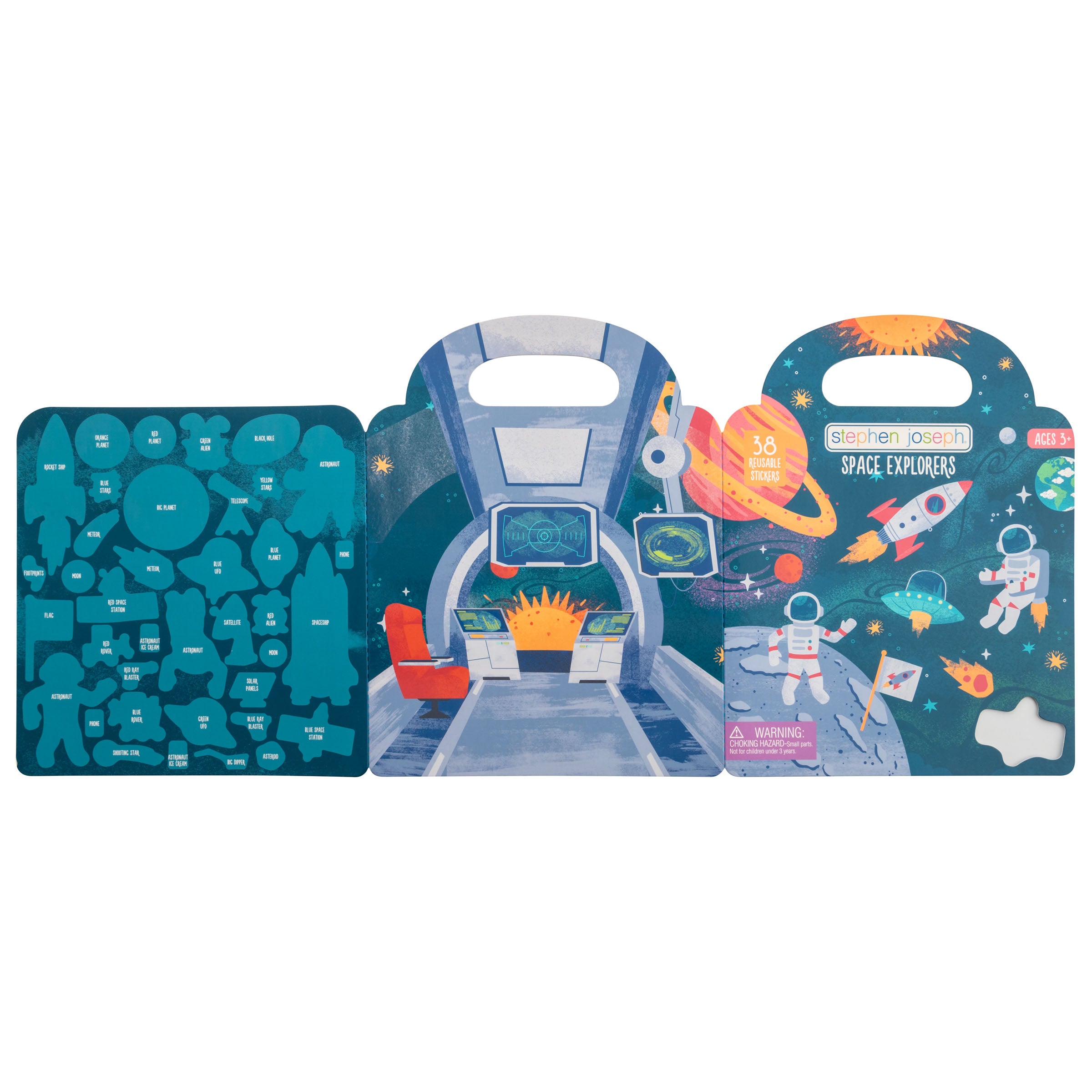 Stephen Joseph Reusable Sticker Book – Space Explorers