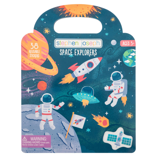 Stephen Joseph Reusable Sticker Book – Space Explorers