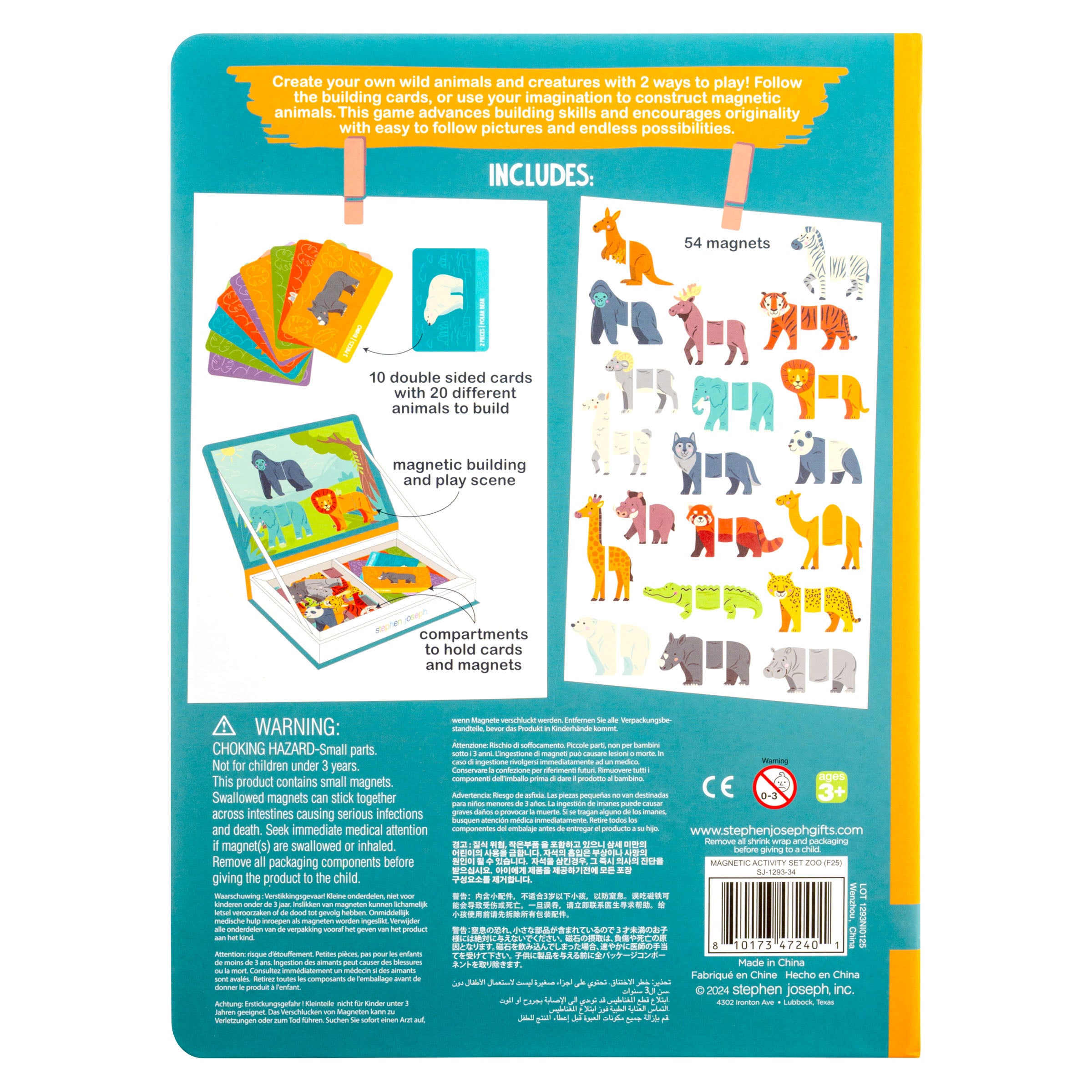 Stephen Joseph Magnetic Activity Set – Animals