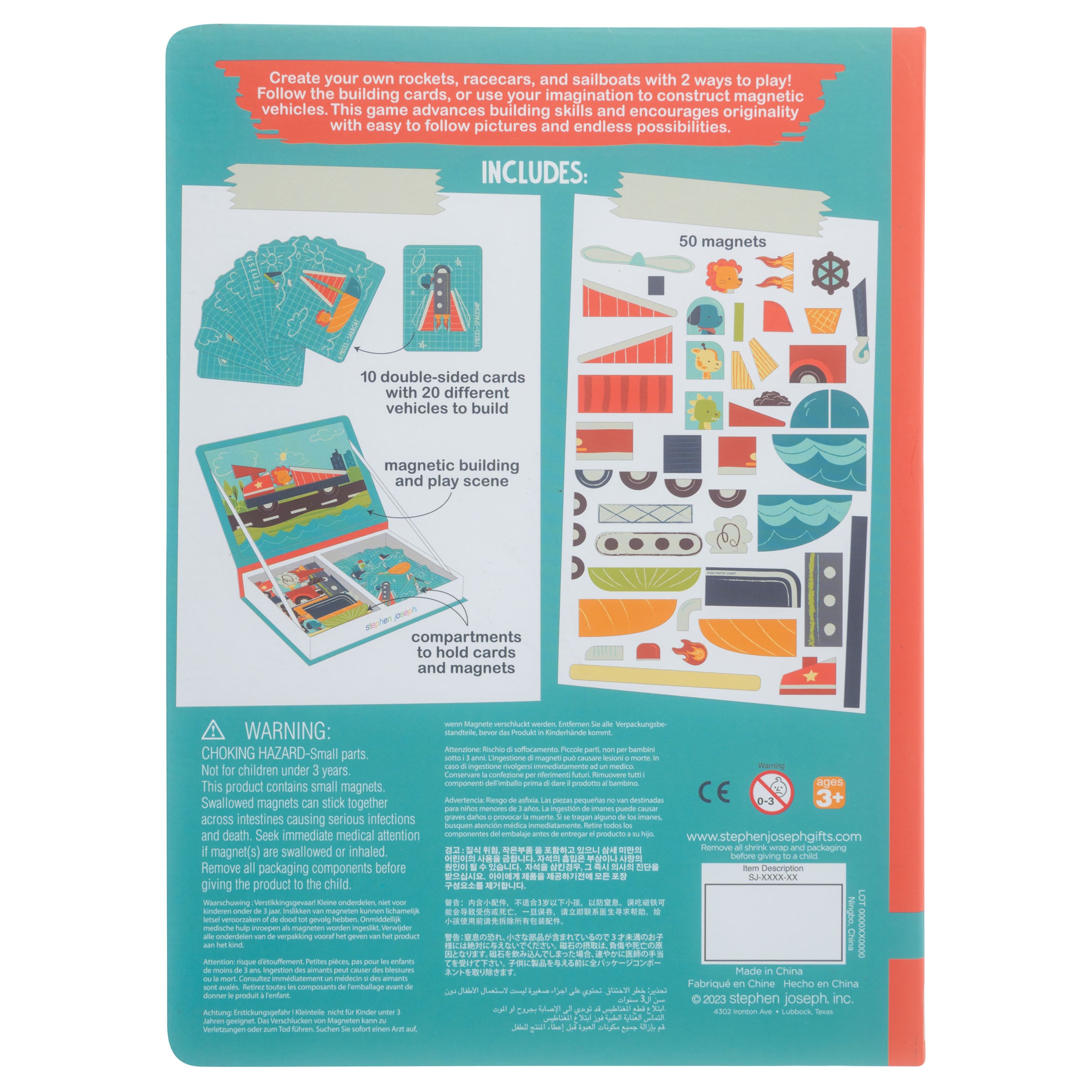 Stephen Joseph Magnetic Activity Set – Transportation