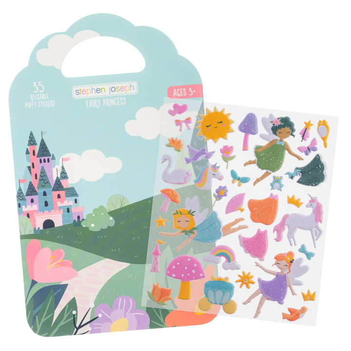Stephen Joseph Reusable Puffy Sticker Book – Fairy Princess