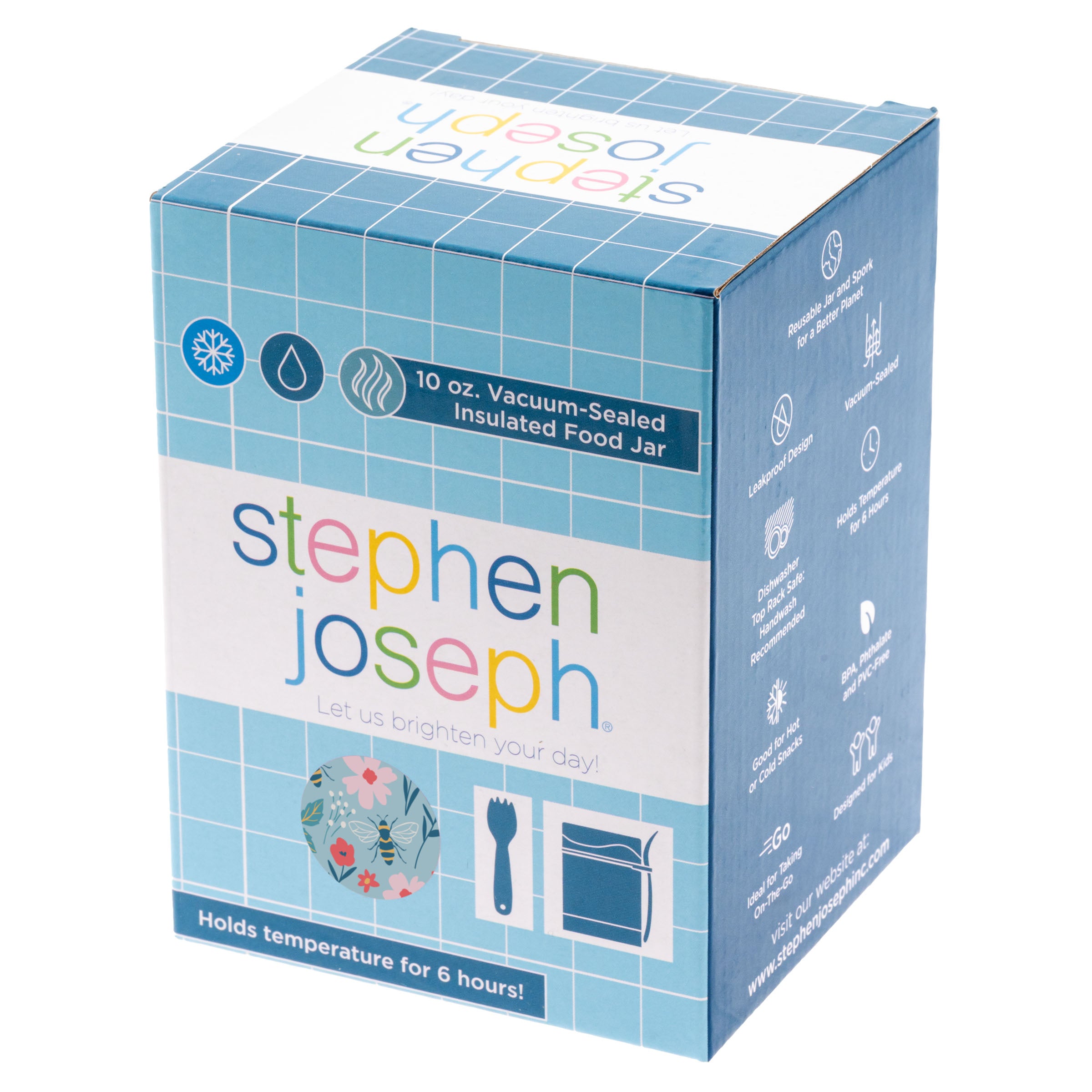 Stephen Joseph Double Wall Insulated Stainless Steel Food Jar – Bee