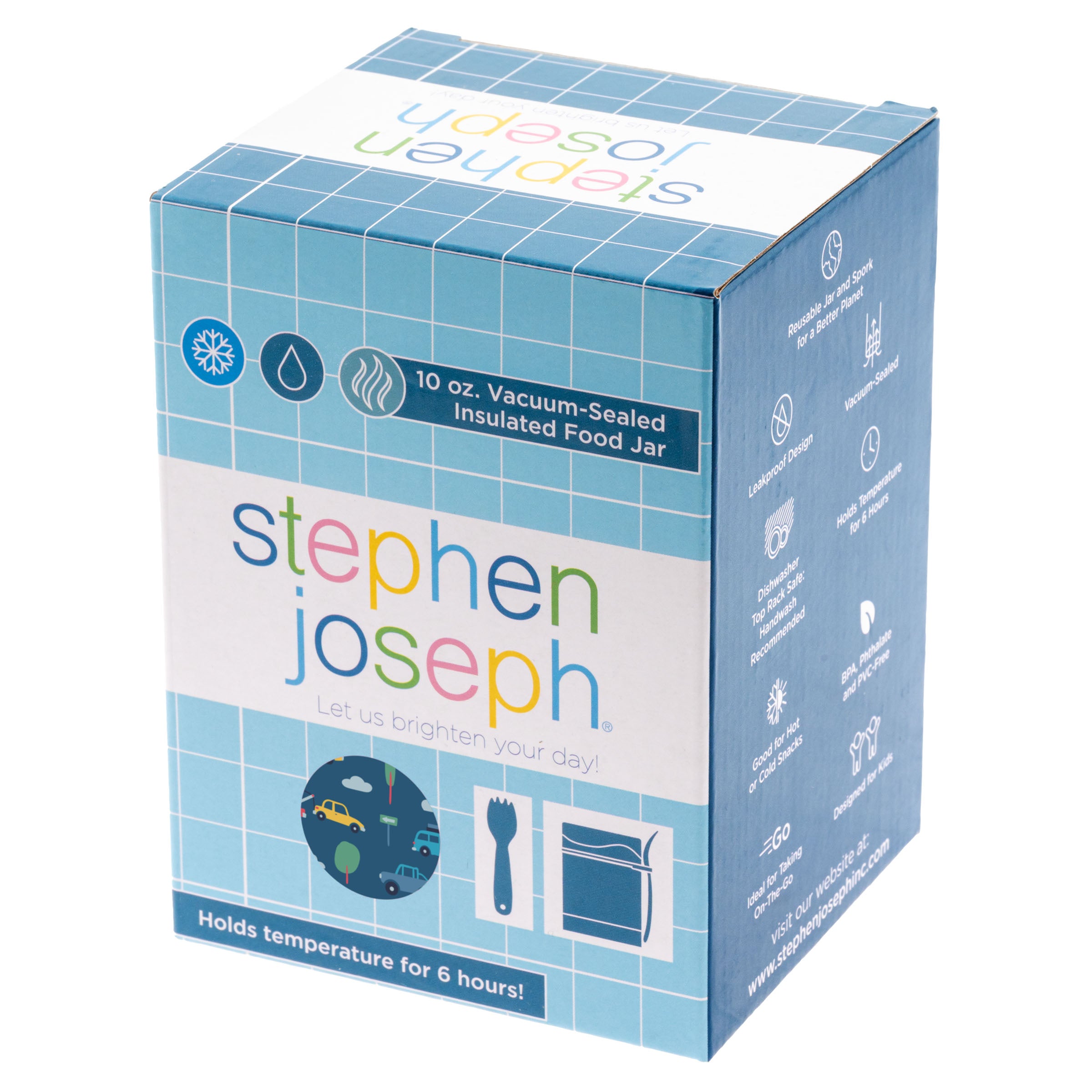 Stephen Joseph Double Wall Insulated Stainless Steel Food Jar – Transportation