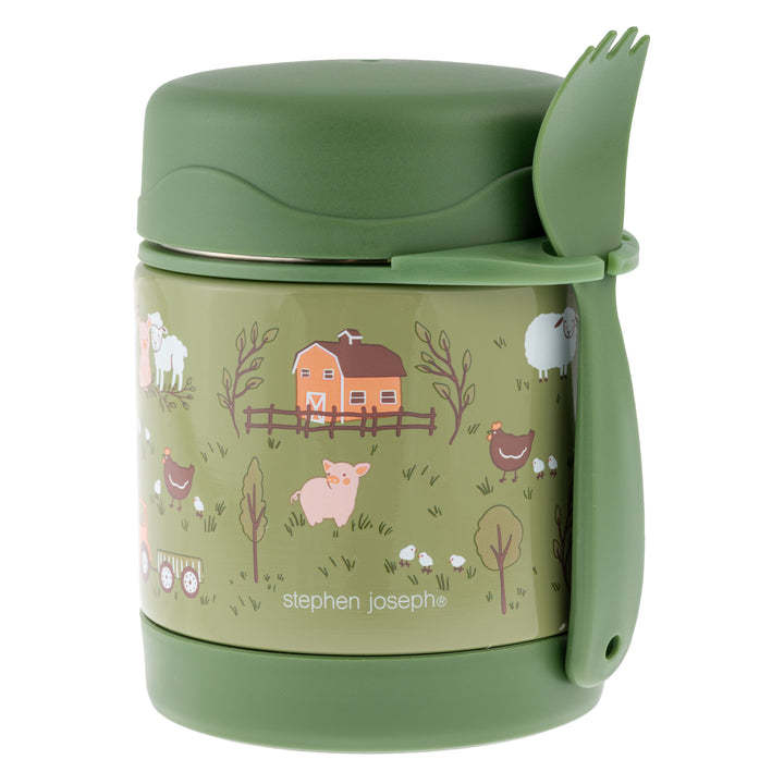 Stephen Joseph Double Wall Insulated Stainless Steel Food Jar – Farm