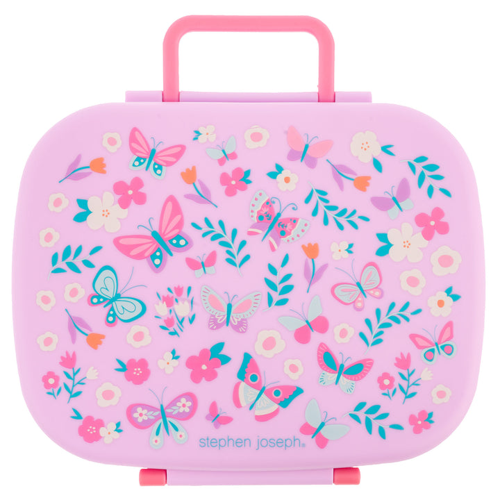 Stephen Joseph Bento Box with Removable Tray – Butterfly