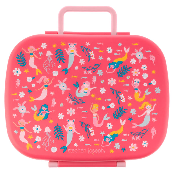 Stephen Joseph Bento Box with Removable Tray – Mermaid