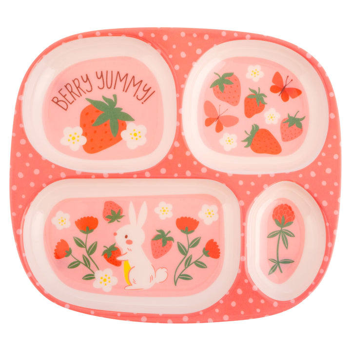 Stephen Joseph Melamine Divider Plate – Strawberry