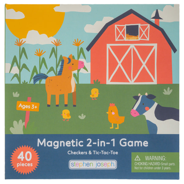 Stephen Joseph Magnetic 2-in-1 Game – Farm