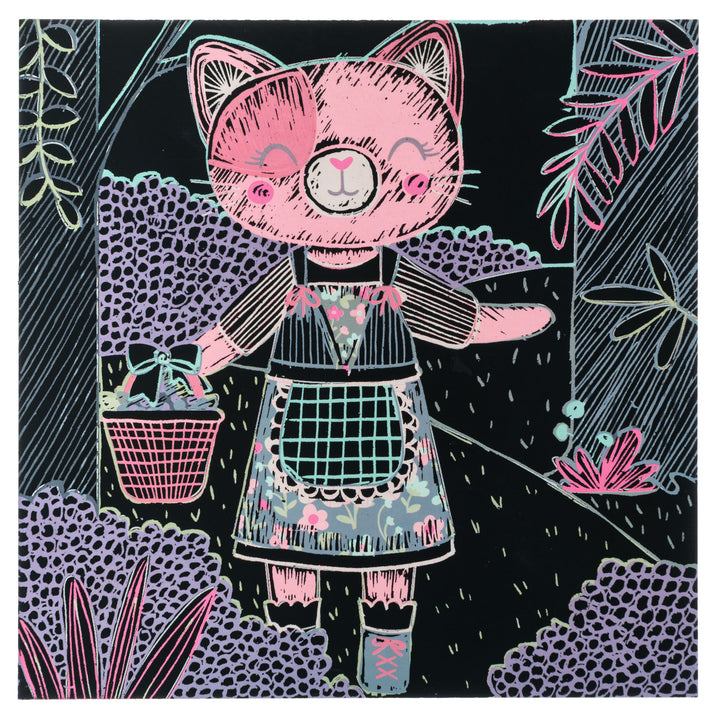 Stephen Joseph Scratch Art Kit – Bunny Cat