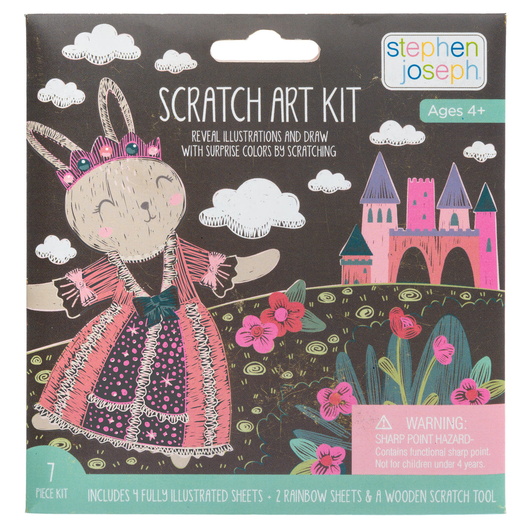 Stephen Joseph Scratch Art Kit – Bunny Cat