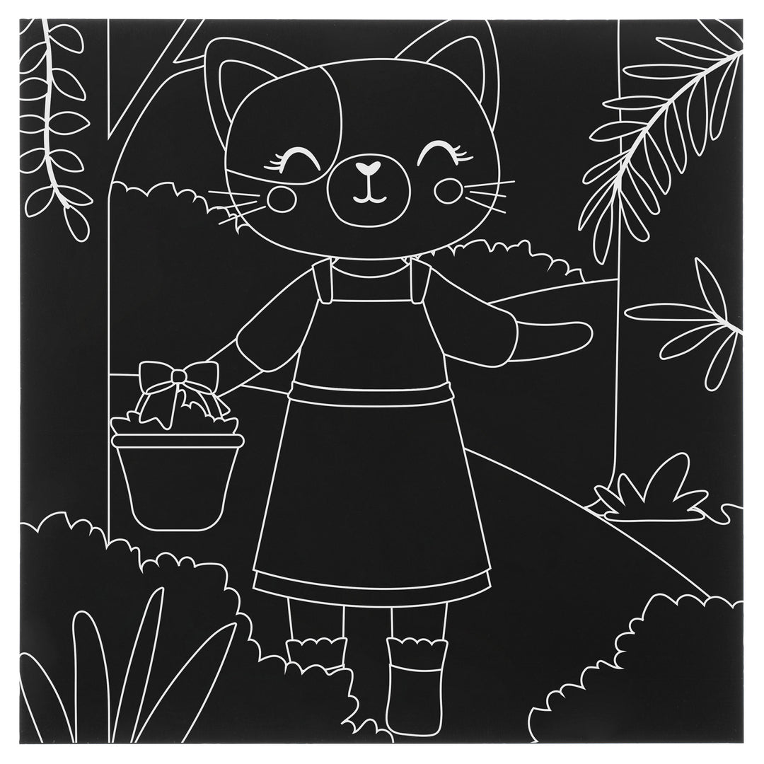 Stephen Joseph Scratch Art Kit – Bunny Cat
