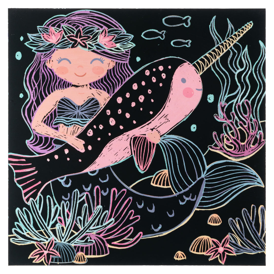 Stephen Joseph Scratch Art Kit – Mermaid