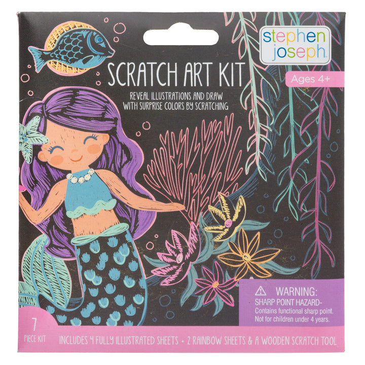 Stephen Joseph Scratch Art Kit – Mermaid