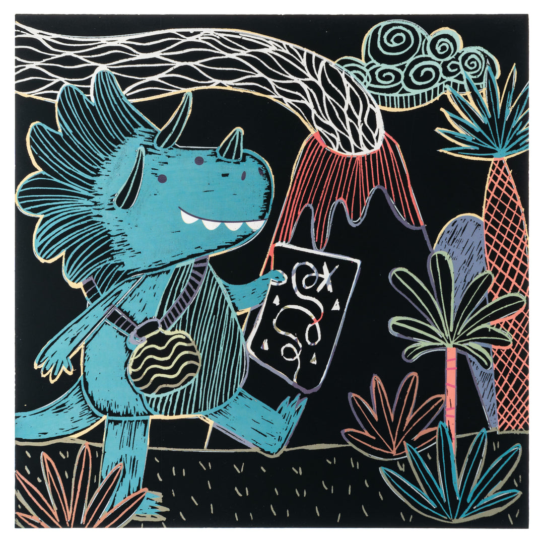 Stephen Joseph Scratch Art Kit – Dino