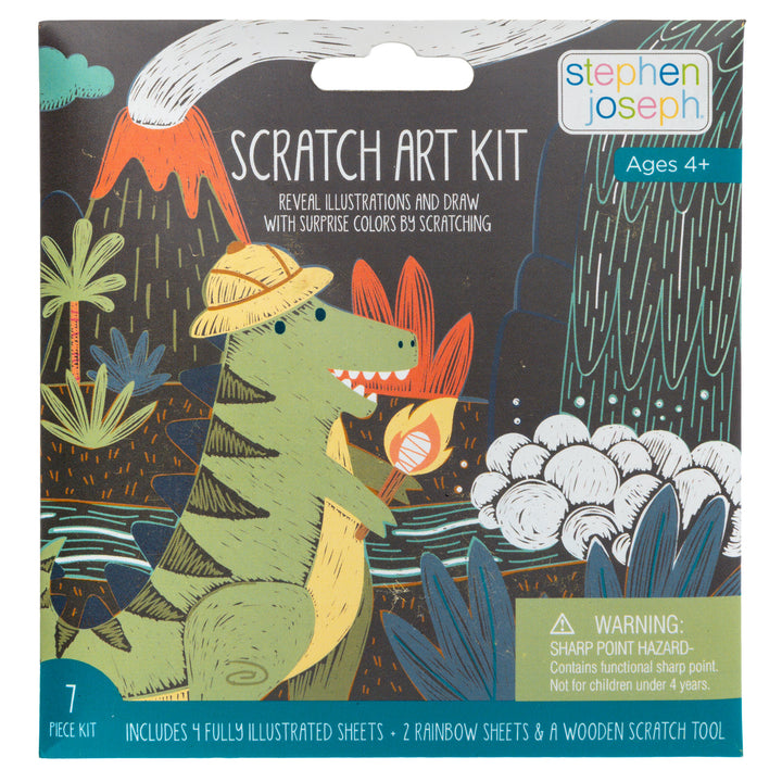 Stephen Joseph Scratch Art Kit – Dino