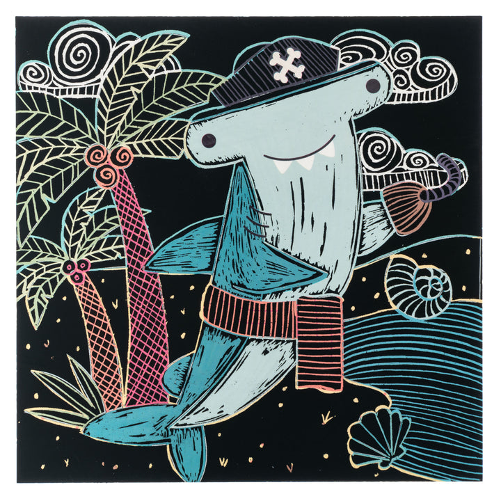 Stephen Joseph Scratch Art Kit – Shark