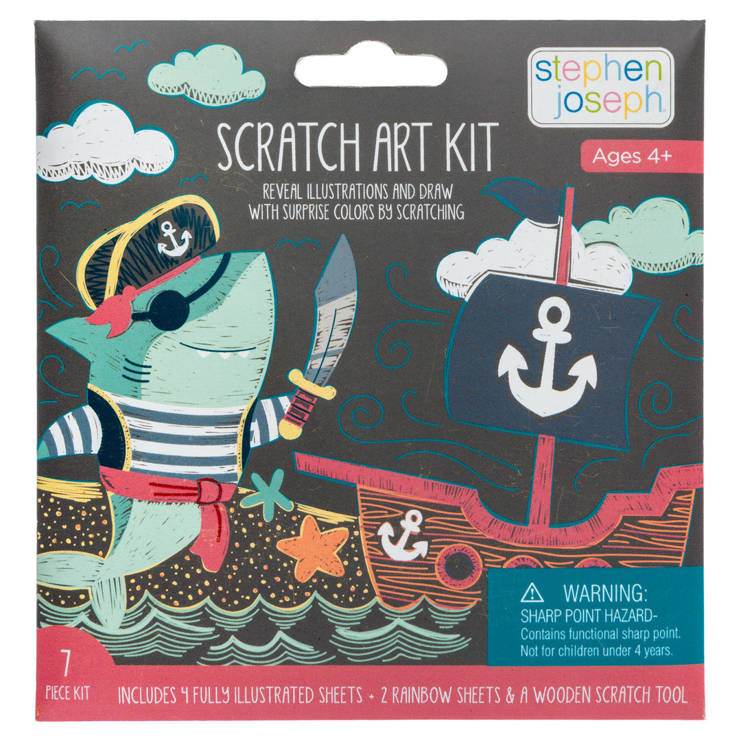 Stephen Joseph Scratch Art Kit – Shark