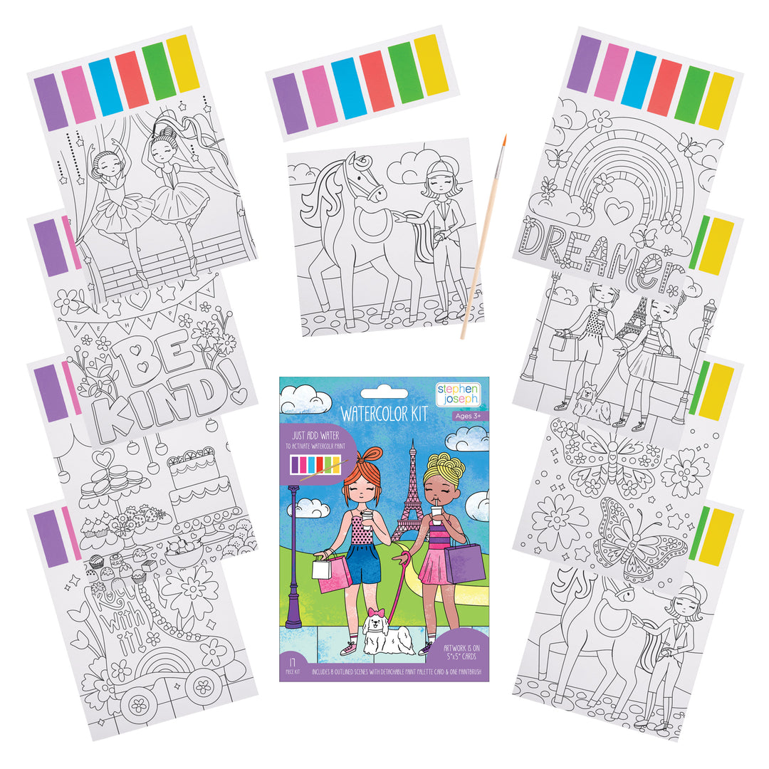 Stephen Joseph Watercolour Art Kit – Shopping In Paris