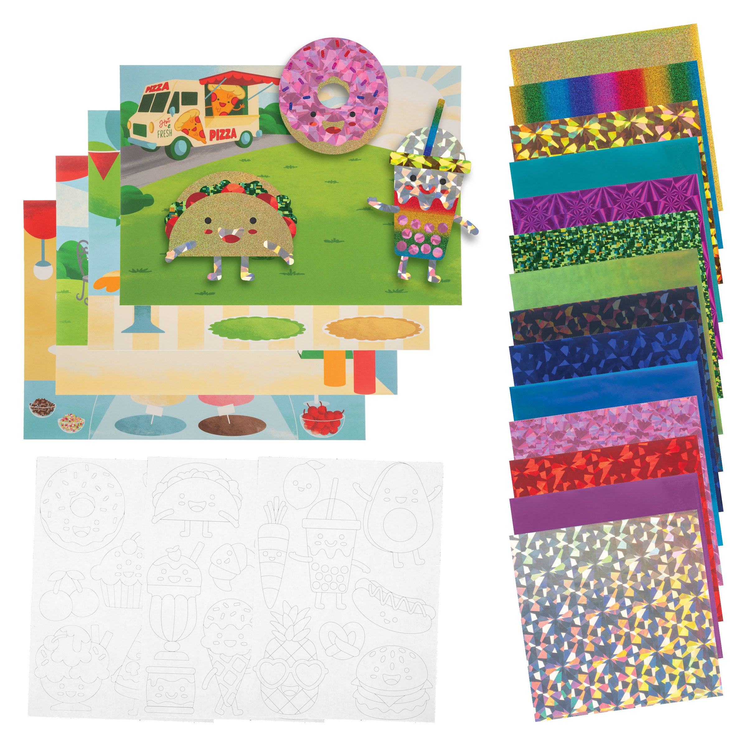 Stephen Joseph Foil Sticker Kit – Food