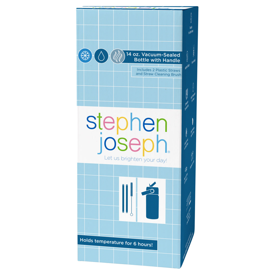 Stephen Joseph Double Wall Insulated Stainless Steel Bottle With Handle – Butterfly