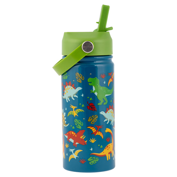 Stephen Joseph Double Wall Insulated Stainless Steel Bottle With Handle – Dino